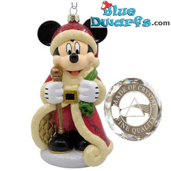 Mickey as Santa Claus – Mickey & Friends – Disney Christmas Glass Tree Ornament – 18 x 9,5 cm