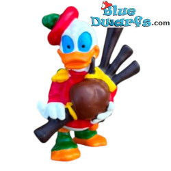 Donald Duck en Écossais avec une cornemuse - Figurine Disney - Bullyland - 6,5 cm