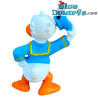 Donald Duck in matrozenpak die zijn matrozenpet optilt - Disney-figuur - Bullyland - 5,5 cm