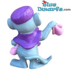 Bianca wearing a Purple Outfit and a pink bag and handkerchief - The Rescuers - Disney Figurine - Bullyland - 5,5 cm