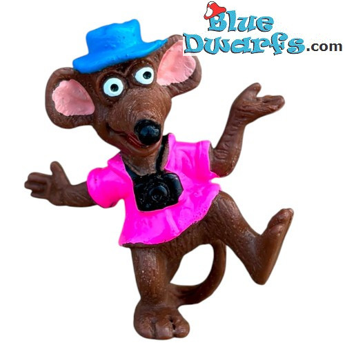 Rizzo de Rat met roze T-shirt en camera - Muppet Show - Miniland - 5,5 cm