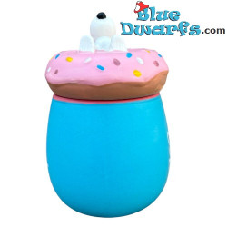 Snoopy on a Donut Mug - Eat, Sleep, Repeat - Snoopy Merchandise - Peanuts - 500 ml