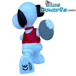 Discus thrower Snoopy/ Peanuts Schleich figurine (+/- 6cm)