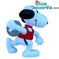 Peanuts/ Snoopy Schleich lanceur de disque figurine (+/- 6cm)