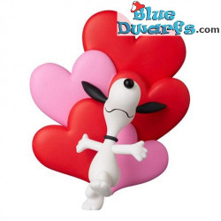 Snoopy In love with hearts on his back - Snoopy Figurine - Medicom - Series 18 - Peanuts - 12 cm