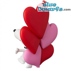 Snoopy Amoureux avec des cœurs dans le dos - Figurine Snoopy - Medicom - Série 18 - Peanuts - 12 cm