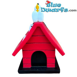 Snoopy and Woodstock on top of the Red House Perpetual Calendar - Grupo Erik - Peanuts - 9,5 x 11 x 15,5 cm