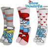 Set of 5 Pairs of Smurf Socks - Long Smurfs Socks - Pink and Grey - 38/43