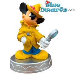 Topolino Detective – Statuina Disney con Base – De Agostini – 14 cm