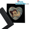 En la cama: El beso, pisapapeles con forma de corazón – Colección de Arte Henri de Toulouse-Lautrec – Parastone – 8 x 2 cm