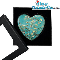 Almond Blossom, Heart Shaped Paper Weight - Vincent van Gogh Art Collection - Parastone - 8 x 2 cm