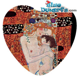 Las Tres Edades de la Mujer, pisapapeles en forma de corazón – Colección de Arte Gustav Klimt – Parastone – 8 x 2 cm