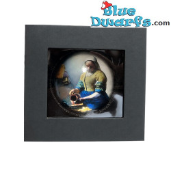 La Laitière, presse-papiers rond – Collection d’Art Johannes Vermeer – Parastone – 8 x 3,5 cm