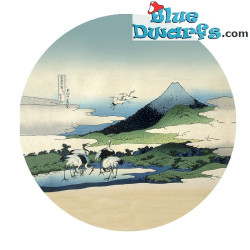 Cranes Circular Paper Weight - Katsushika Hokusai Art Collection - Parastone - 8 x 3,5 cm