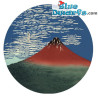 Fuji Rouge, presse-papiers rond – Collection d’Art Katsushika Hokusai – Parastone – 8 x 3,5 cm