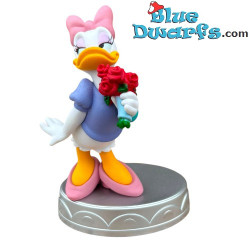 Daisy Duck with Roses – Disney Figurine on Pedestal – De Agostini – 12 cm