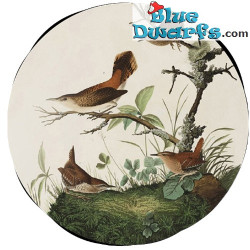 Wren Ronde Presse-papier - John James Audubon Kunstcollectie - Parastone - 8 x 3,5 cm
