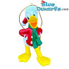 Donald Duck en tenue de Noël – Mickey et ses amis – Décoration de Noël 3D Disney pour sapin – Polyrésine – 9,5 × 5,5 cm
