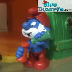 20164: Papa smurf with Lab Glasses Matte paint version (green/red)