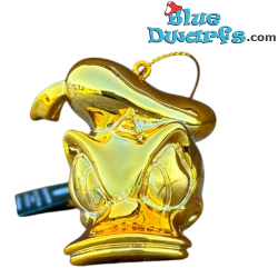 Testa Dorata di Paperino – Topolino e i Suoi Amici – Decorazione natalizia 3D Disney per albero – Poliresina