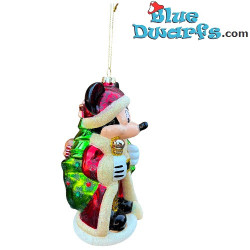 Micky als der Weihnachtsmann – Micky & Freunde – Disney Weihnachtsbaumschmuck aus Glas – 18 x 9,5 cm