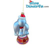 Shiny Dumbo with Christmas Hat – Disney Christmas Glass Tree Ornament – 15 cm