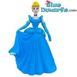 Figurine Cendrillon - En robe bleue avec diamants imités - Bullyland Disney - 7 cm