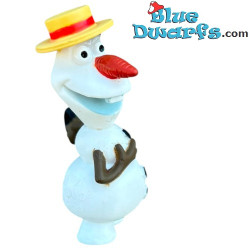 Olaf il pupazzo di neve con bastone da passeggio e cappello - Frozen Figurina - Bullyland Disney - 5cm