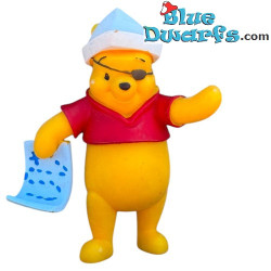 Winnie the Pooh - piraat met schatkaart - Bullyland Disney (+/- 7cm)