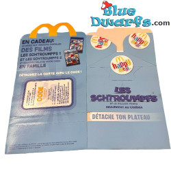 Mc Donalds Happy Meal Inglaterra - caja - Los pitufos - 2017