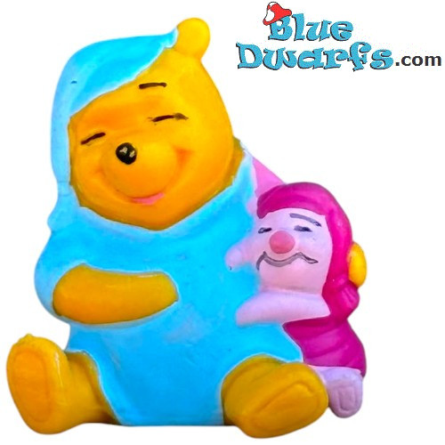 Winnie l'Ourson câlinant Porcinet - Figurine Disney - Bullyland - 5 cm