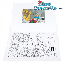 The Adventures of Tintin on the Moon - Tinin Colouring Book - Tintinimaginatio - 34 x 26 cm