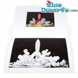 De Avonturen van Kuifje op de Maan - Kuifje Kleurboek - Tintinimaginatio - 34 x 26 cm