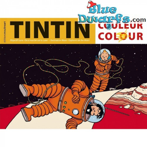Tim und Struppi auf dem Mond - Tim und Struppi Malbuch - Tintinimaginatio - 34 x 26 cm