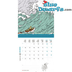 Calendrier de Bureau 2027 Tintin au fil de l'eau - Tintinimaginatio - 21 x 12,5 cm