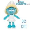 Pitufina - Peluche Pitufo - Merchandising de la Película de Los Pitufos - Giochi Preziosi - 32 cm