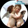 L'Amour et Psyché Circular Paperweight - William-Adolphe Bouguereau Art Collection - Parastone - 8 x 3,5 cm