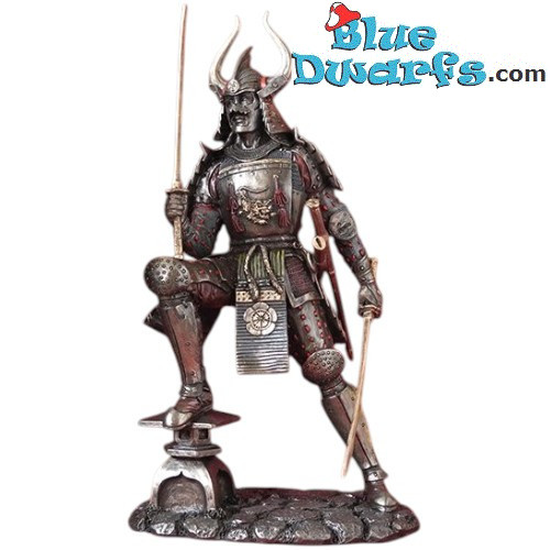 Samoerai Krijger in Harnas - Samurai in Gevecht Beelden Collectie - Bronze Art - Parastone - 25 cm