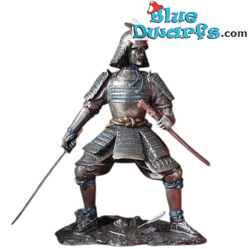 Samurai Warrior in Full Battle Gear - Samurai in Combat Statues Collection - Bronze Art - Parastone - 23 cm