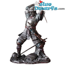Samurai Warrior Striking a Blow - Samurai in Combat Statues Collection - Bronze Art - Parastone - 24 cm