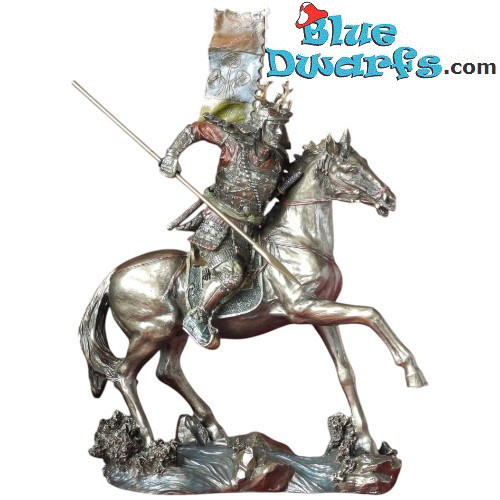 Samurai-Krieger zu Pferd - Samurai im Kampf Statuen Kollektion - Bronze Art - Parastone - 27 cm