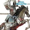 Samurai Warrior Mounted on Horseback - Samurai in Combat Statues Collection - Bronze Art - Parastone - 24 cm