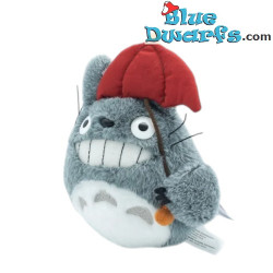 Peluche de Totoro con paraguas rojo - Mi vecino Totoro – Studio Ghibli – 15 cm