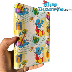 Smurfen met cadeaudozen - De Smurfen cadeaupapier - De Smurfen verjaardagsartikel - Cromo - 100 x 70 cm