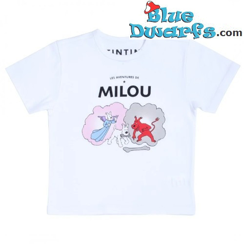 Snowy angel and devil White T-Shirt - 100% cotton - Tintinimaginatio