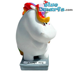 Chubby Unicorn - Pummel & Friends Figurine - Trading Card - Bullyland - +/- 6cm