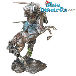 Guerrero Samurái a Caballo - Colección Estatuas de Samuráis en Combate - Arte en Bronce - Parastone - 24 cm
