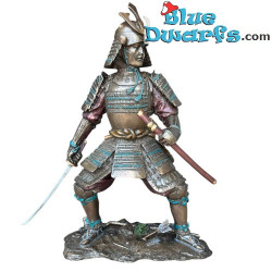 Samoerai Krijger in Volledige Gevechtsuitrusting - Samurai in Gevecht Beelden Collectie - Bronze Art - Parastone - 23 cm