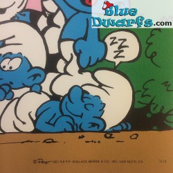 Smurf Poster "It isn't easy staying on top " NR. 7618 (49x34 cm/ 1981)