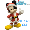 Mickey Mouse en costume de Père Noël – Mickey Mouse & Friends – Statue 3D Disney de Noël – Polyrésine – XL – 140 cm